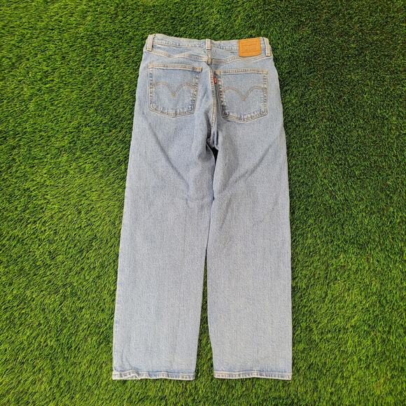 LEVIS 501 Baggy Button Fly Boyfriend Jeans Womens 2 29x26 Faded Stonewash - Picture 4 of 16
